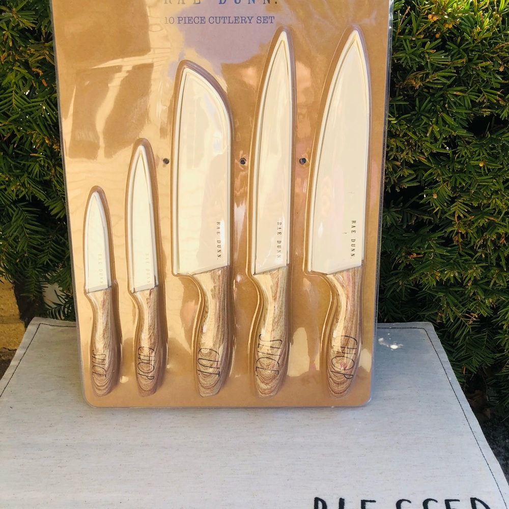 Rae Dunn 10 piece KNIFE -Cutlery set